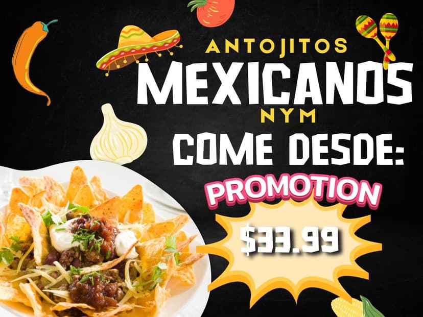 Antojitos mexicanos NYM ¡EL SAZONASO!