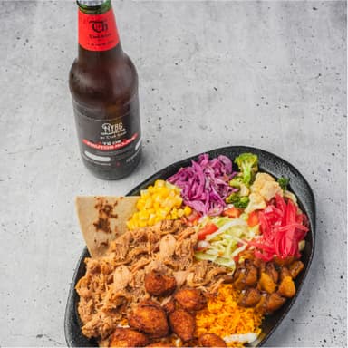 L Combo Crunchy Pollo y Pulled.-