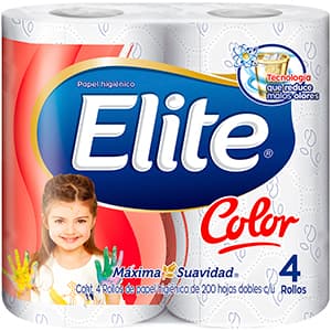 PAPEL HIG ELITE COLOR 200HD 4 PZA