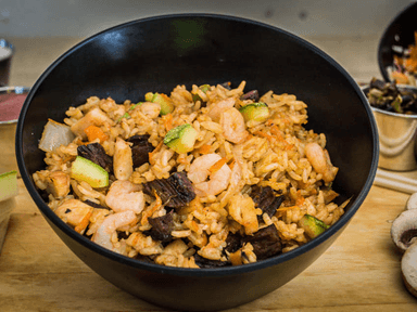 Arróz Frito Con 3 ingrediente