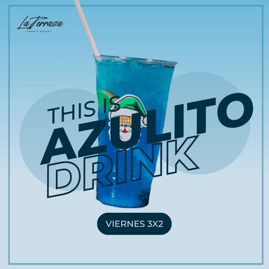 Azulito de Litro Sin Alcohol