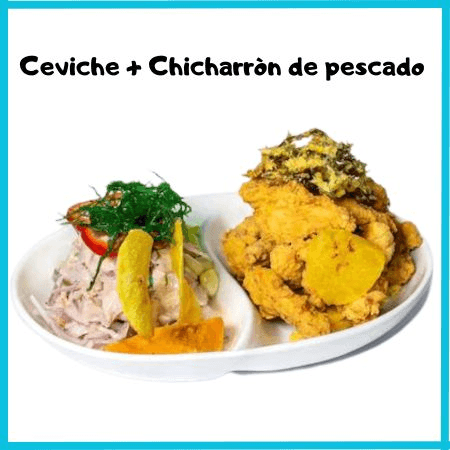 Ceviche +chicharron de Pescado