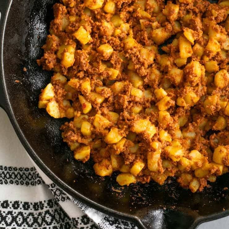 Burrito de Chorizo con Papa