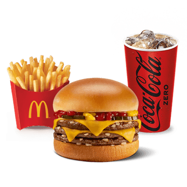 McTrío Hamburguesa con Queso Triple