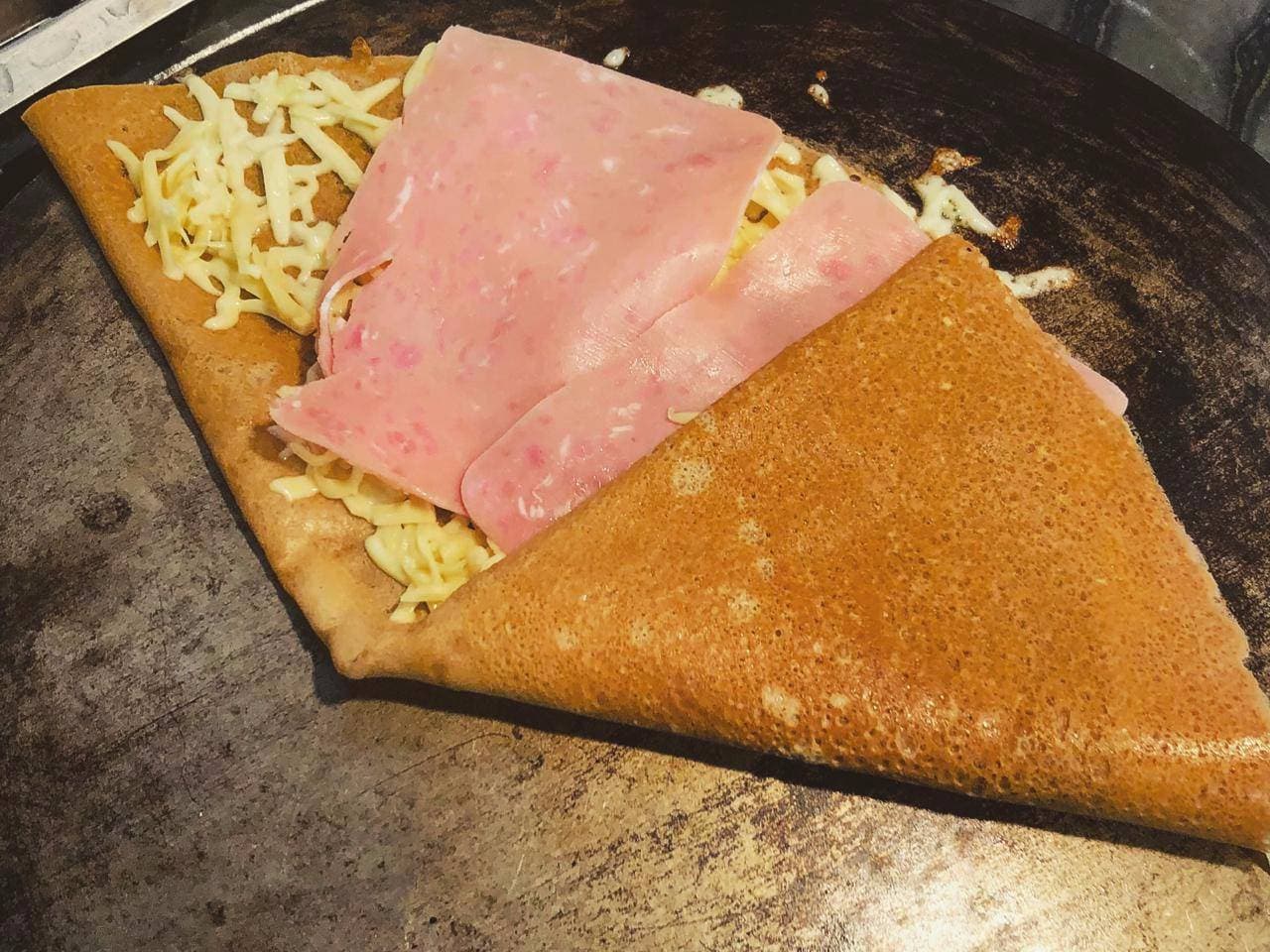 Crepa de Manchego con Jamón de Pavo