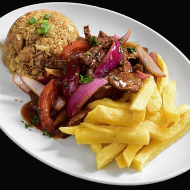 Lomo saltado + chaufa