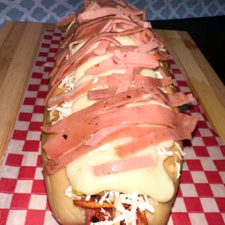 Perro Sencillo - Jamon Gratinado