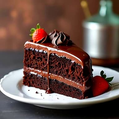Rebanada de Pastel de Chocolate