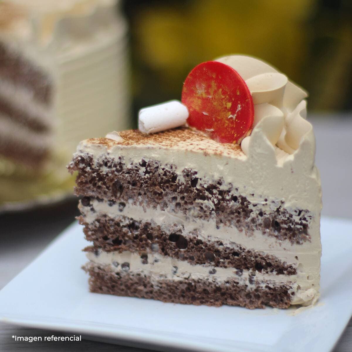 Pastel Tres Leches Doble Chocolate Porción