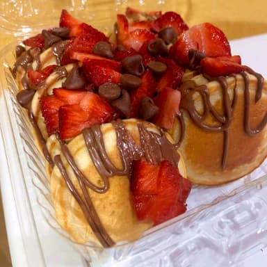 Mini Hotcakes con Plátano y Chocomilk