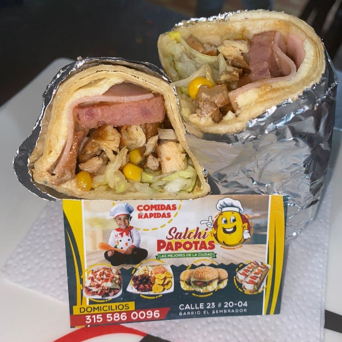 Burrito especial de pollo