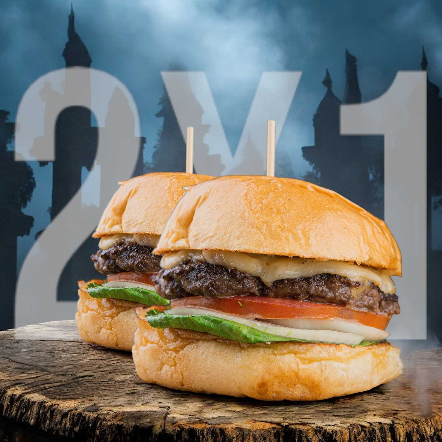 COMBO DIDI 2X1 HAMBURGUESA CLASICA DE CARNE.