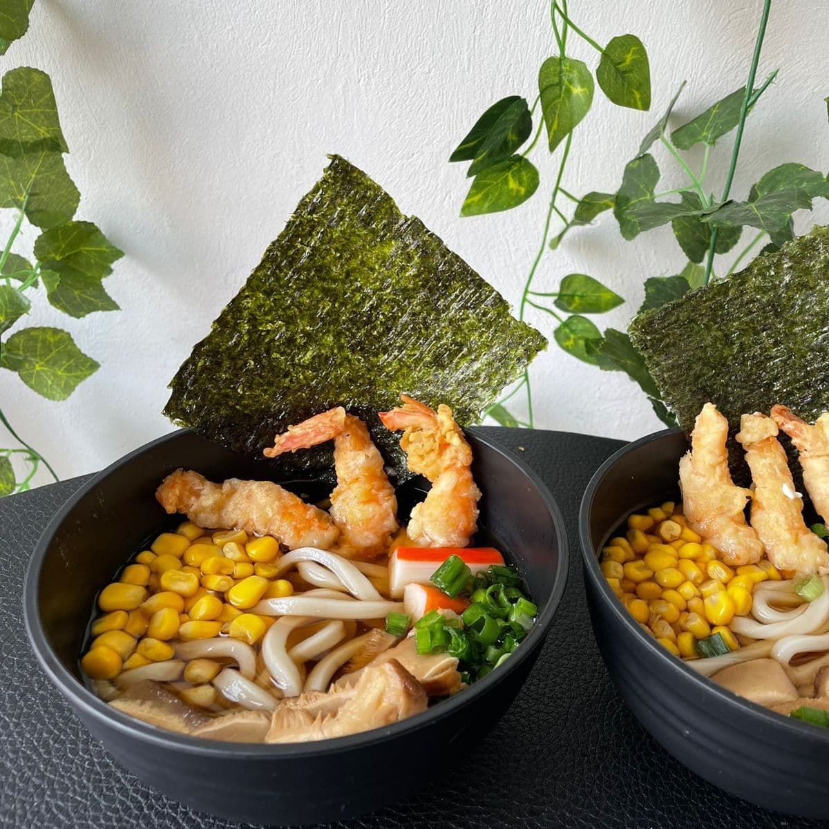 Sopa udonde camarones