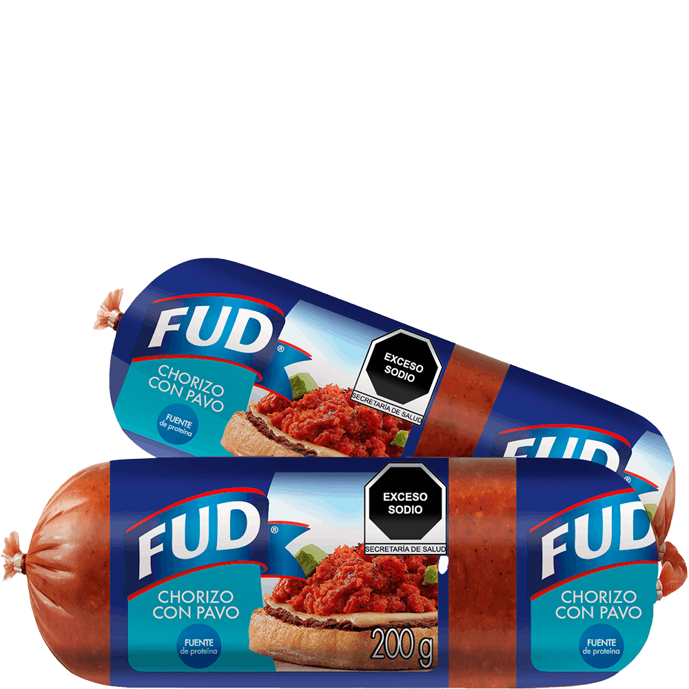 CHORIZO CON PAVO FUD 200GR