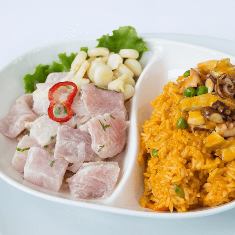 Duo 1 : Arroz con Mariscos + Ceviche