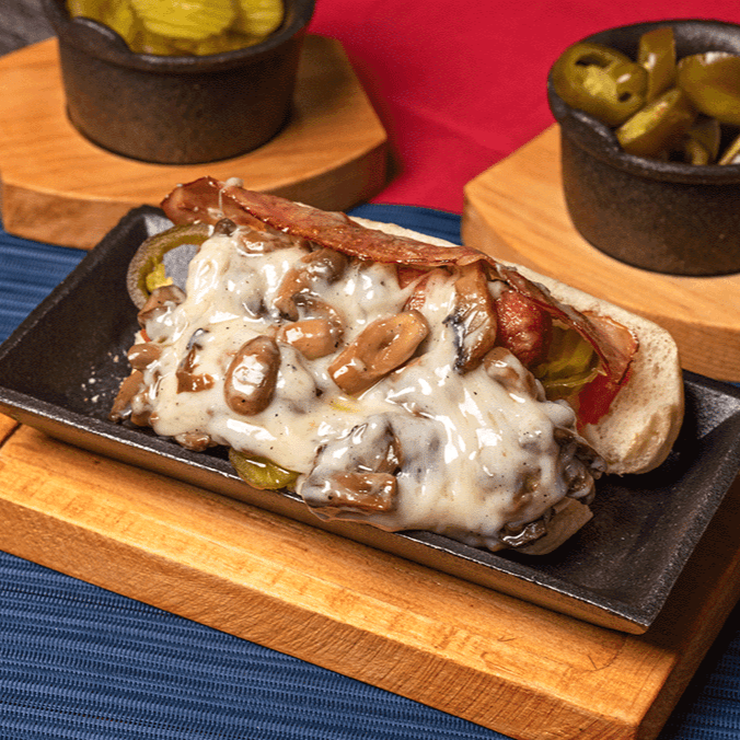 Hot Dog con Champiñon