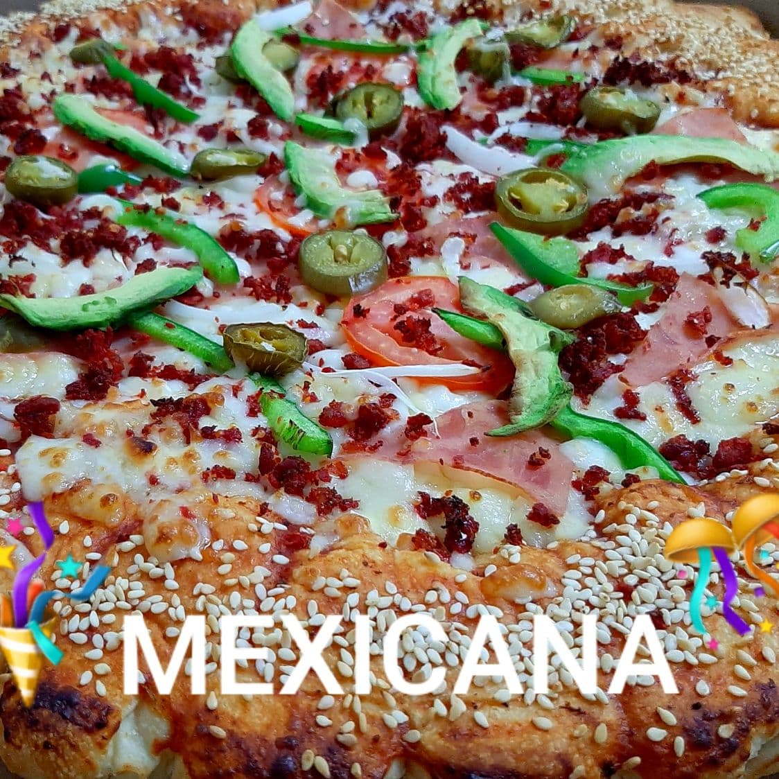 Pizza Mexicana con Orilla de Queso