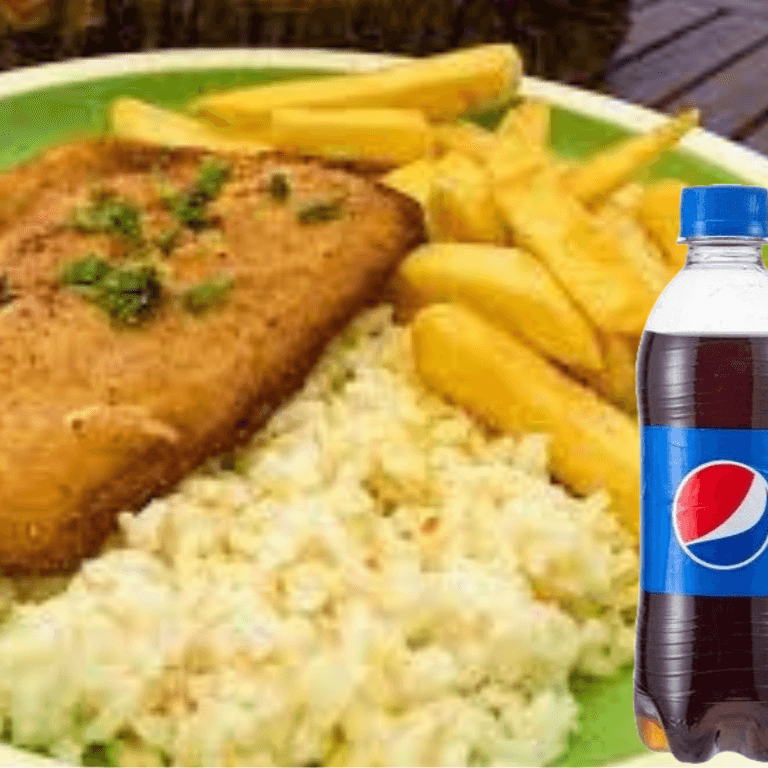 Milanesa de Pollo + Papas fritas + Gaseosa 355 ml