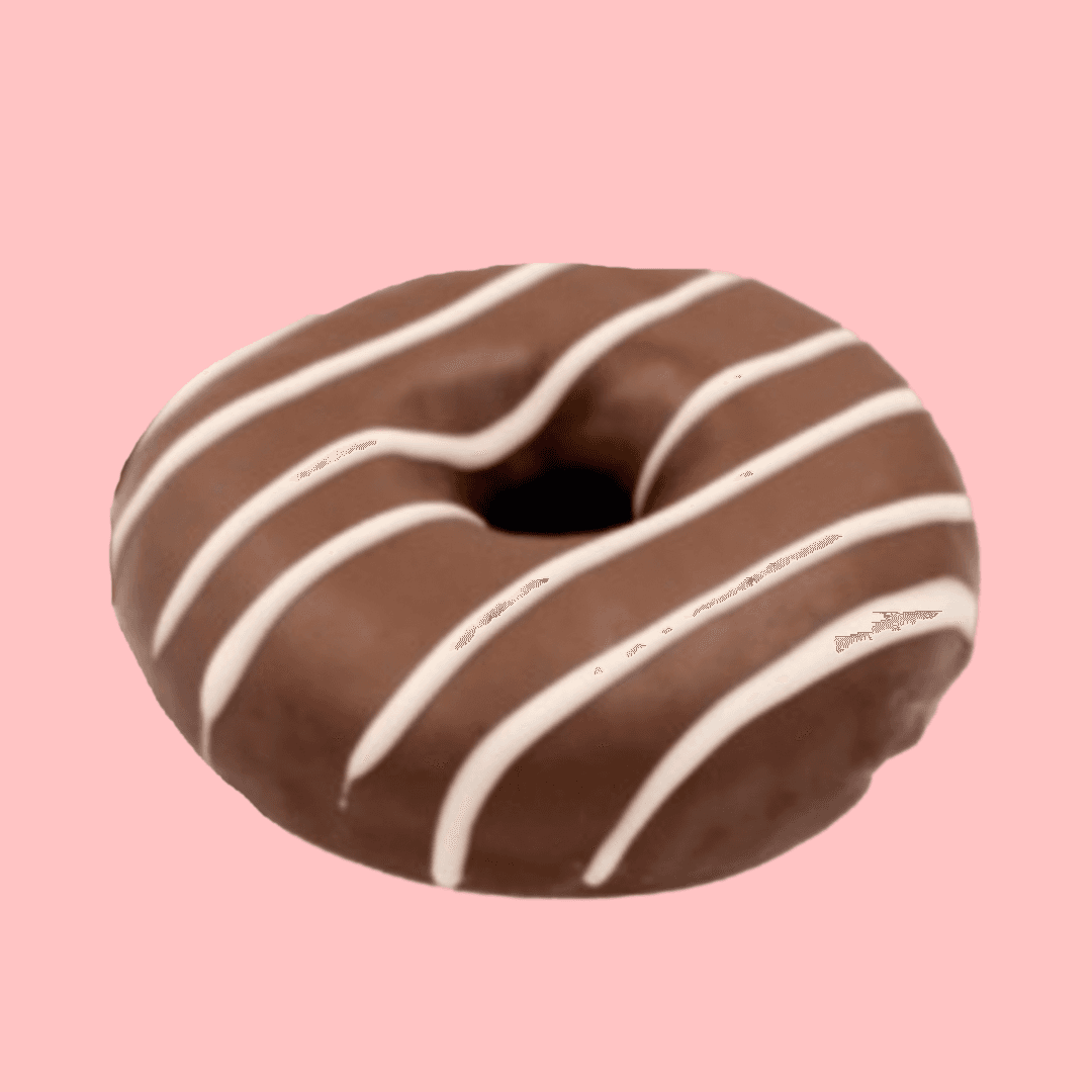 Dona cubierta de chocolate