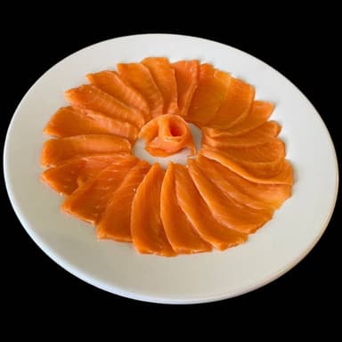 Salmón corte fino