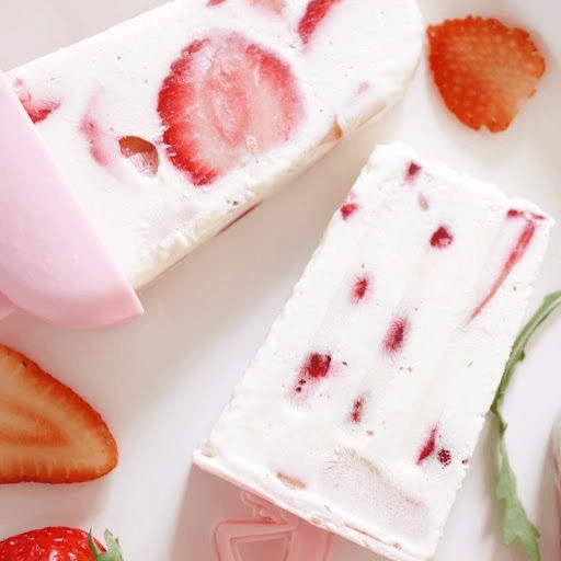 Paleta de Fresa Troceada