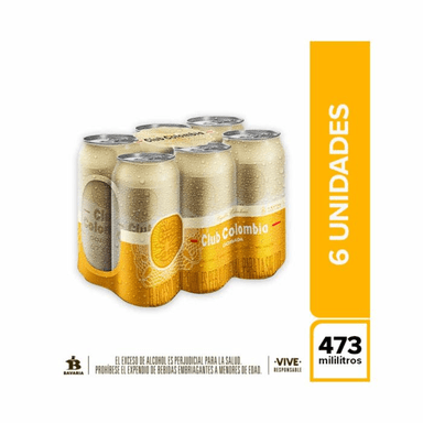 Sixpack Club Colombia Dorada Laton 473mL