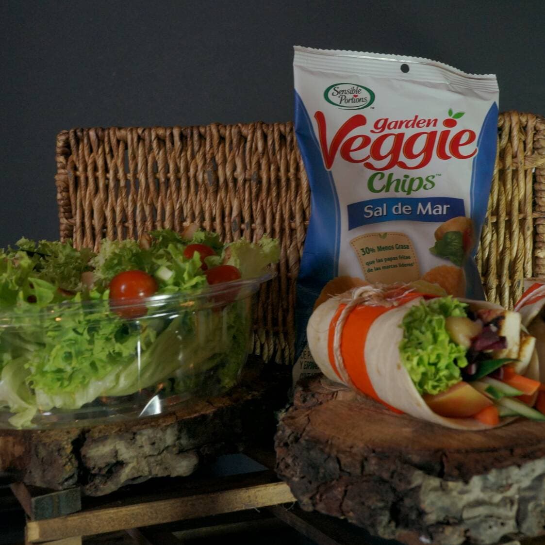Combo 1 (Wrap + Ensalada Mini + Veggies)
