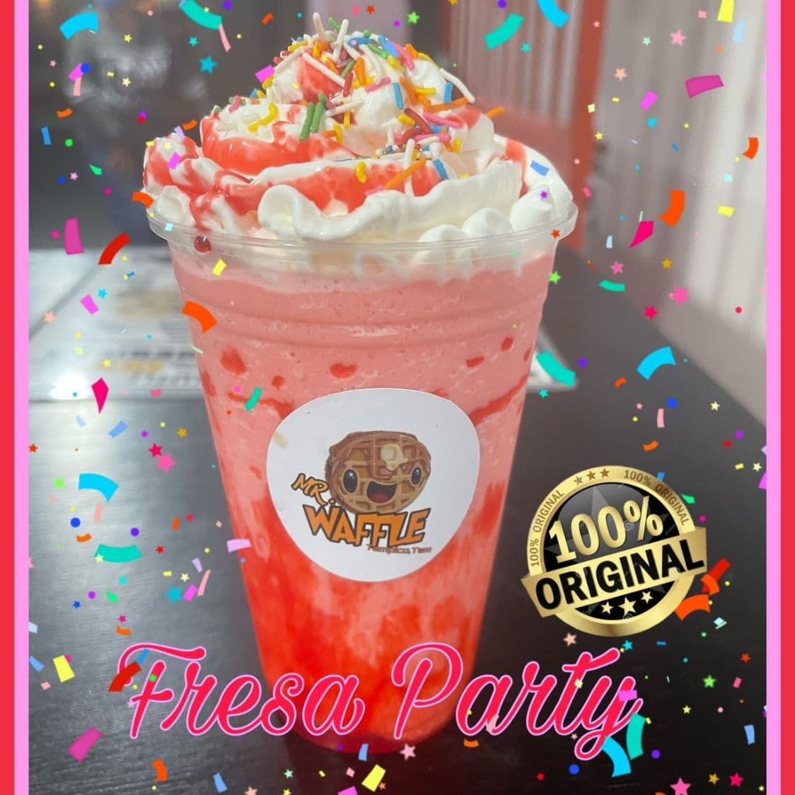 Frappé Clásico Fresa Party
