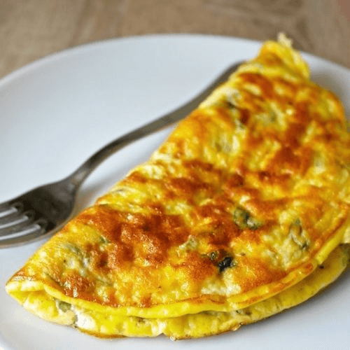 Omelette de Queso con Jamón