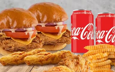 Combo-Coca cola - Duo-Burguermania