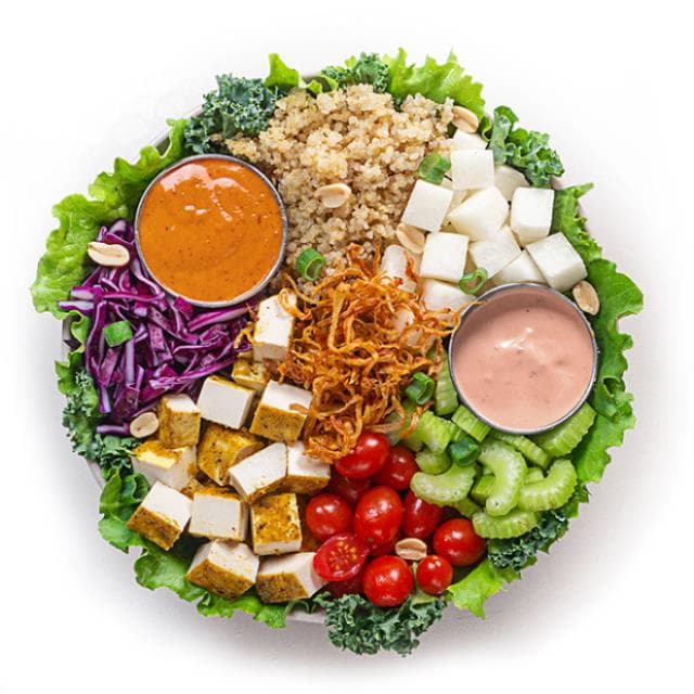 Ensalada Crispy Tofu Tamarind.