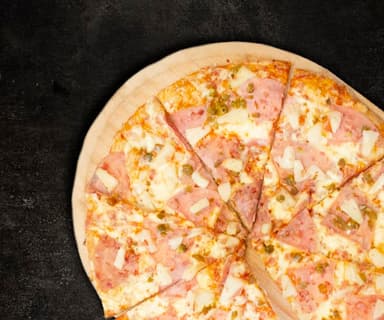 Pizza hawaiana especial