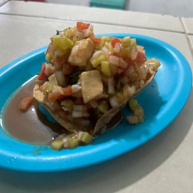 Tostadas de Ceviche de Pescado