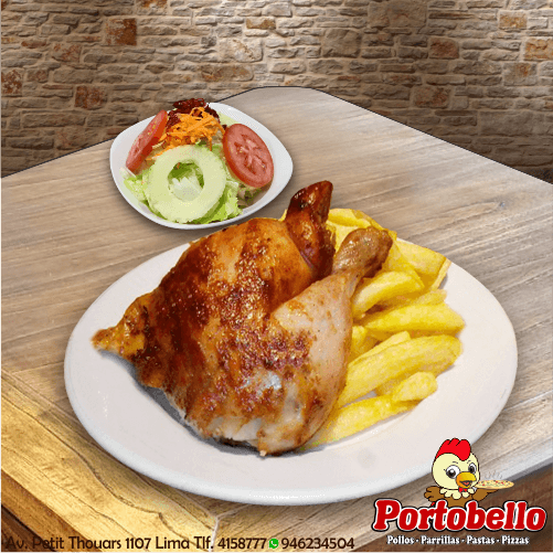 ¼ Pollo a la Brasa
