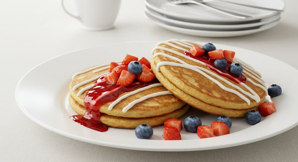 Pancakes Cheesecake de Frutos Rojos