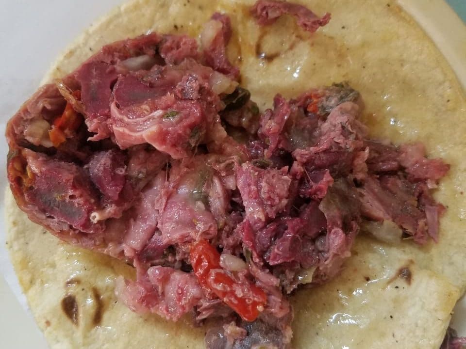 Taco de Panza Verde