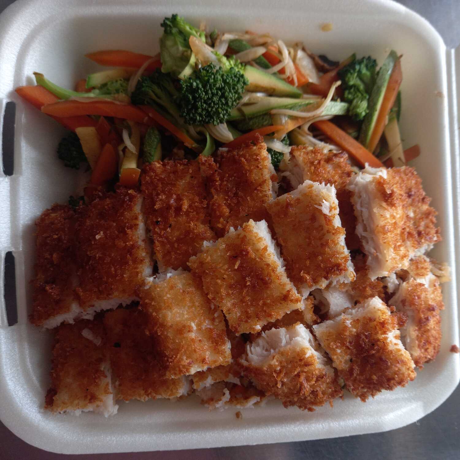 TEPPANYAKI DE POLLO EMPANIZADO