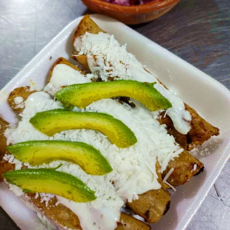 Tacos Dorados de Cochinita Pibil