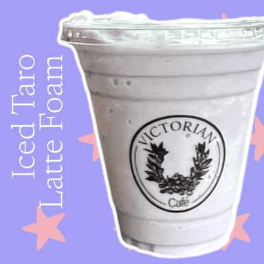 ICED TARO LATTE FOAM 14OZ