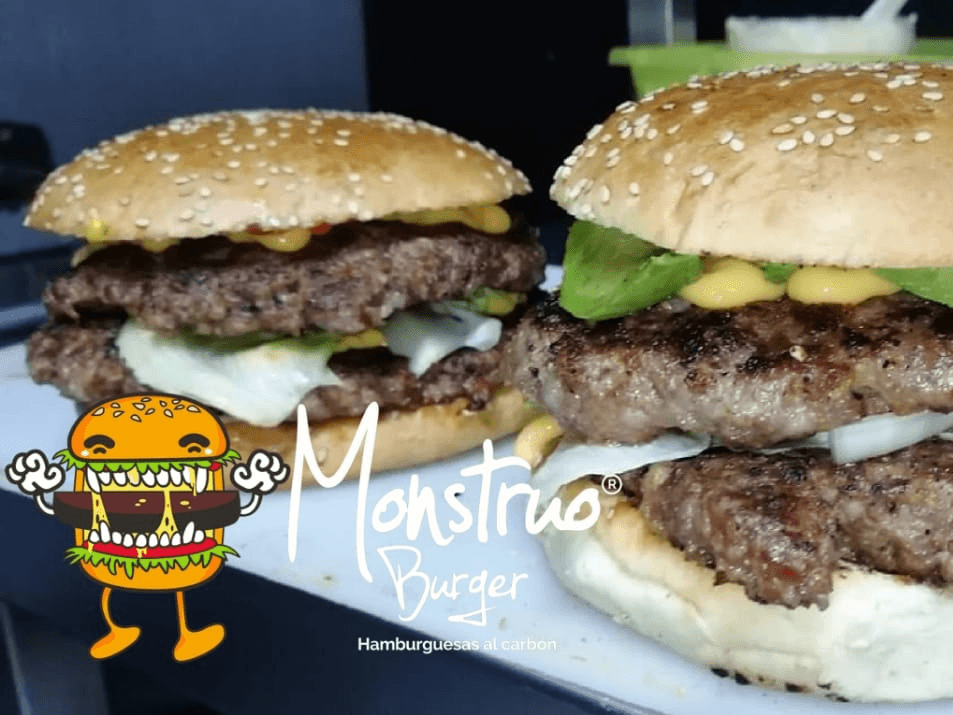 Monstruo Burger al Carbon Flamingos