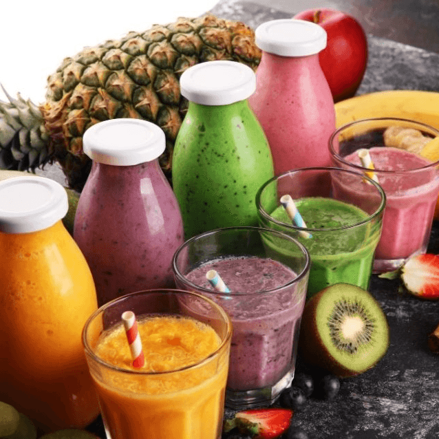 JUGOS NATURALES EN LECHE
