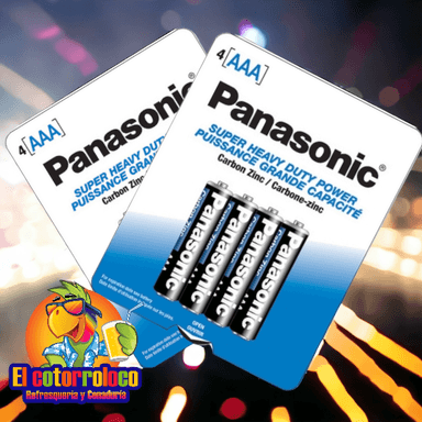 Paquete de 4 Baterias AAA Panasonic