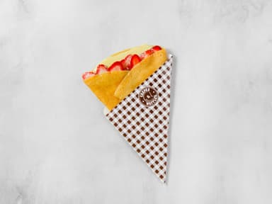Crepe Chocolate Blanco y Fresas
