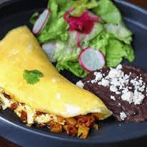 Omelette con Queso Panela y Espinaca