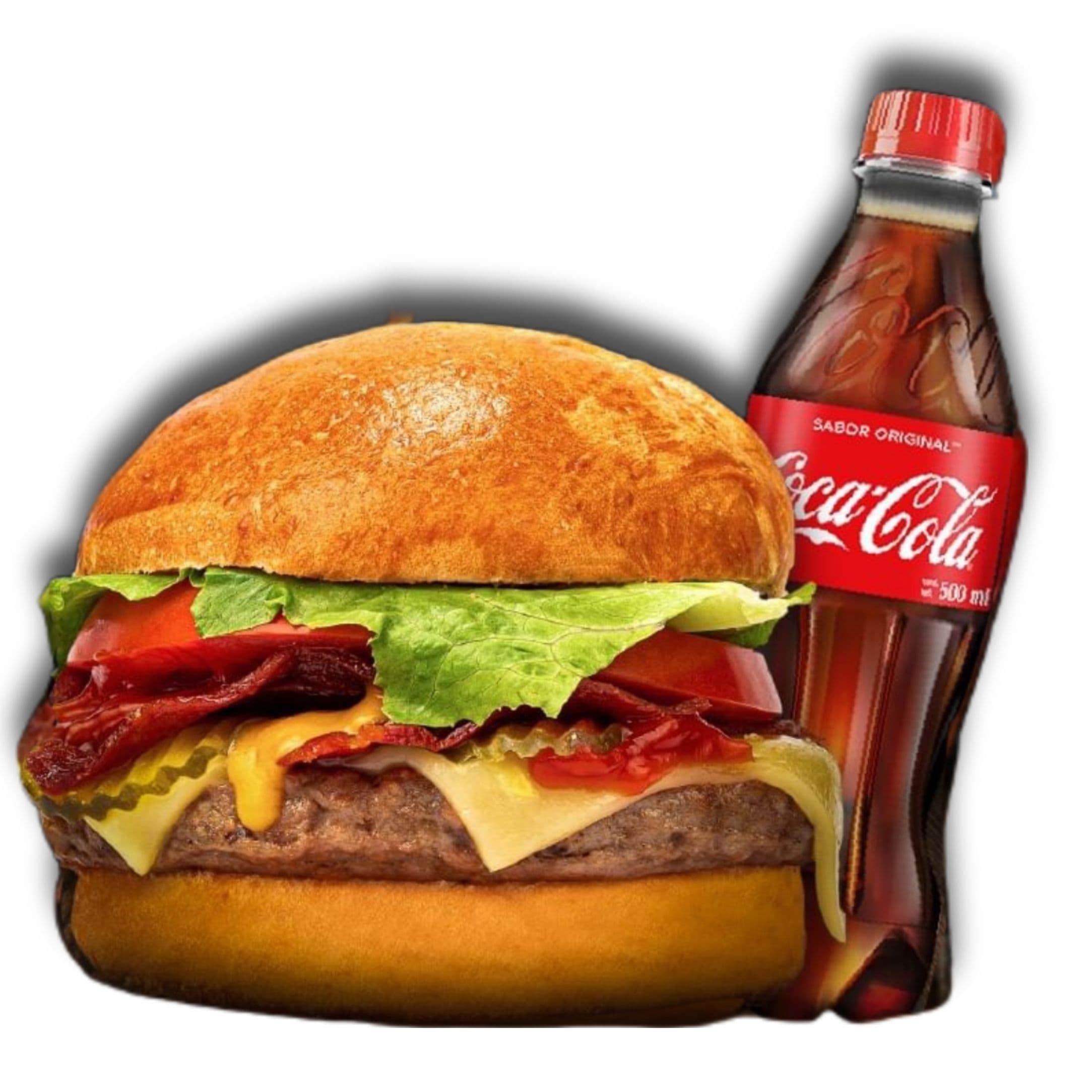 Hamburguesa Sencilla + Coca cola
