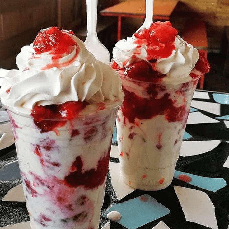 Fresas Con Crema Congeladas