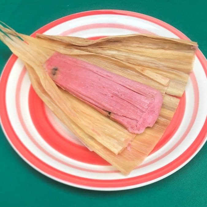Tamal Fresas con Pasitas