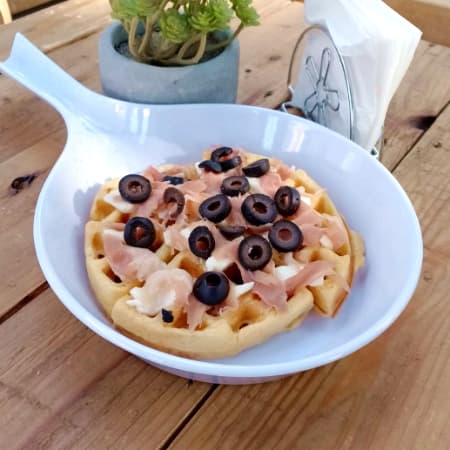 Waffles de Jamón Serrano