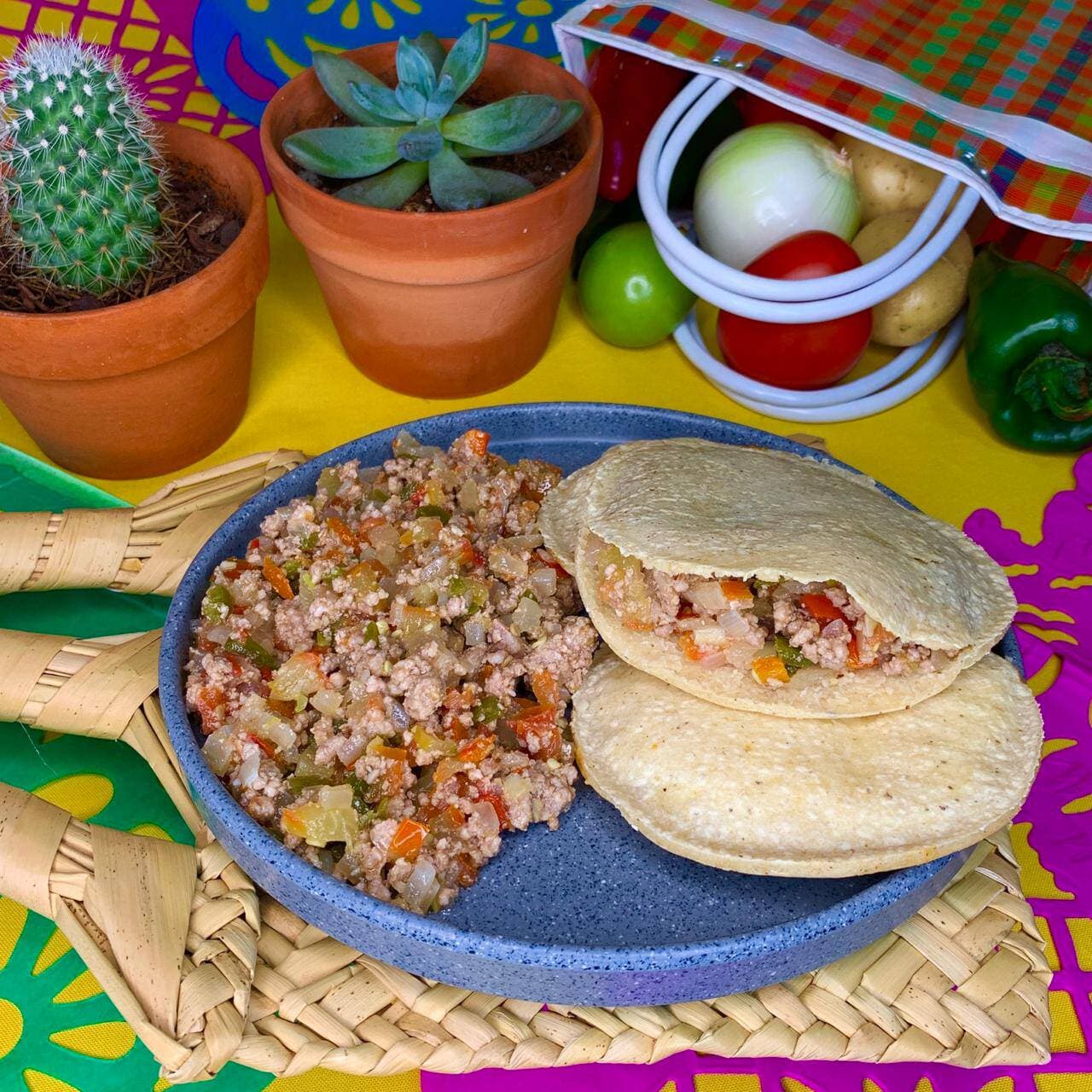 Gordita De Maíz Picadillo A La Mexicana