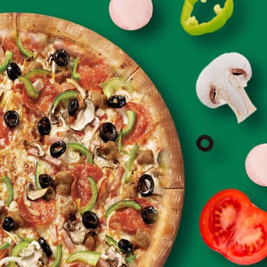 PIZZA GRANDE THE WORKS MASA NY